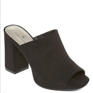 Worthington Paros Slip On Chunky Heel Mules